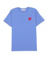 Comme Des Garçons Crew Neck T-shirt In Blue