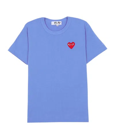Comme Des Garçons Crew Neck T-shirt In Blue