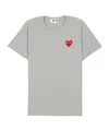 Comme Des Garçons Crew Neck T-shirt In Gray