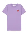 Comme Des Garçons Crew Neck T-shirt In Purple