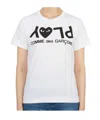 Comme Des Garçons Crew Neck T-shirt In White