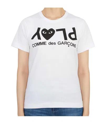 Comme Des Garçons Crew Neck T-shirt In White