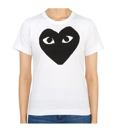 Comme Des Garçons Crew Neck T-shirt In White