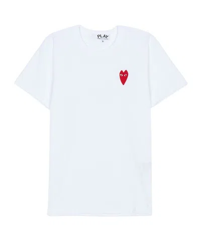 Comme Des Garçons Crew Neck T-shirt In White