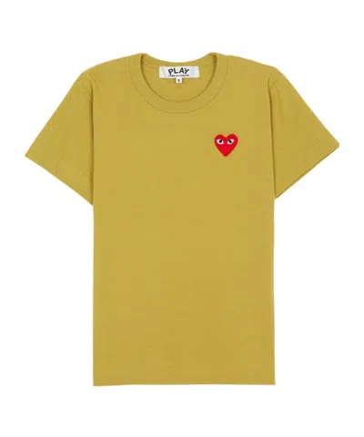Comme Des Garçons Crew Neck T-shirt In Yellow
