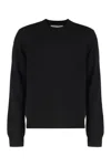 Comme Des Garçons Crew-neck Wool Sweater In Black