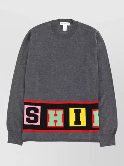 Comme Des Garçons Comme Des Garons Shirt Crewneck Knitted Jumper In Black