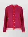 Comme Des Garçons Crewneck Knitwear With Long Sleeves And Sheer Fabric