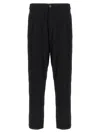 Comme Des Garçons Front Pleated Trousers With Back And Side Pockets In Black