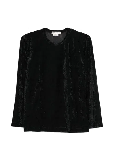 Comme Des Garçons Comme Des Garcons Crinkled Texture T-shirt In Black