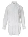 Comme Des Garçons Croad Cutting Out Blouse In White