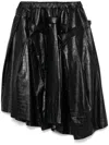 Comme Des Garçons Crocodile-embossed Midi Skirt In Black