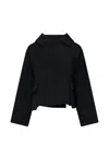 Comme Des Garçons Cropped Button-up Jacket In Multi