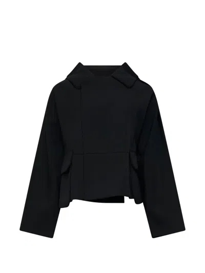 Comme Des Garçons Cropped Button-up Jacket In Multi