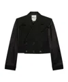 Comme Des Garçons Cropped Casual Jacket In Black