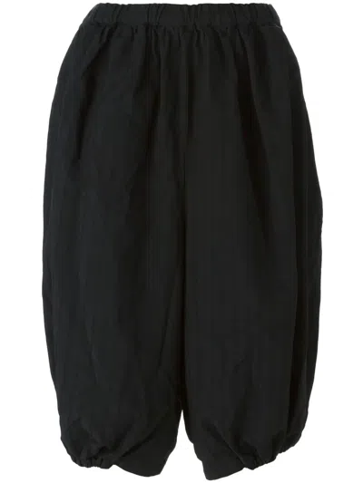 Comme Des Garçons Cropped Culottes In Black