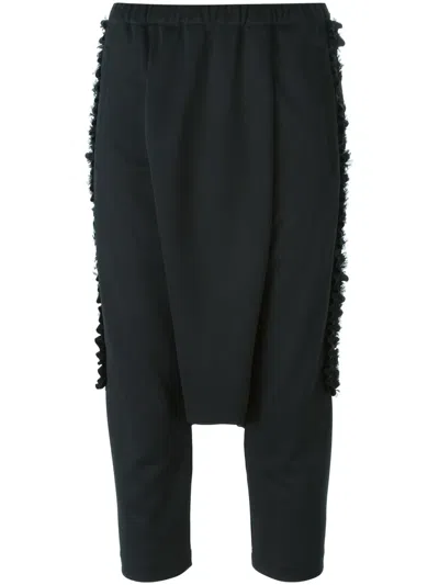 Comme Des Garçons Cropped Harem Trousers In Black