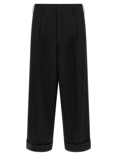Comme Des Garçons Cropped Pants In Black