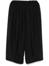 Shop Comme Des Garçons Cropped Trousers In Black