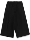 Comme Des Garçons Cropped Trousers In Black