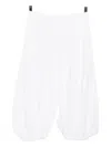 Comme Des Garçons Cropped Trousers In White