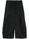 COMME DES GARÇONS CROPPED TROUSERS WITH STITCHING DETAIL