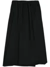 Comme Des Garçons Cropped Wide Trousers In Black
