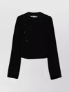 Comme Des Garçons Cropped Women's Jacket Long Sleeves In Black