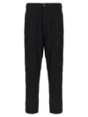 Comme Des Garçons Front Pleated Trousers With Back And Side Pockets In Black