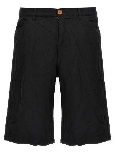 COMME DES GARÇONS CRUMPLED TEXTURE BERMUDA SHORTS