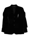 Comme Des Garçons Cut-out Blazer In Black