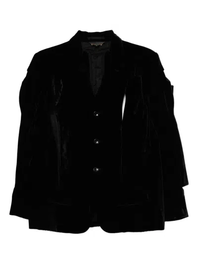 Comme Des Garçons Cut-out Blazer In Black