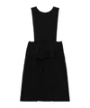 Comme Des Garçons Cut-out Midi Dress In Black