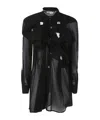 Comme Des Garçons Knot-detail Mini Shirt For Women In Black