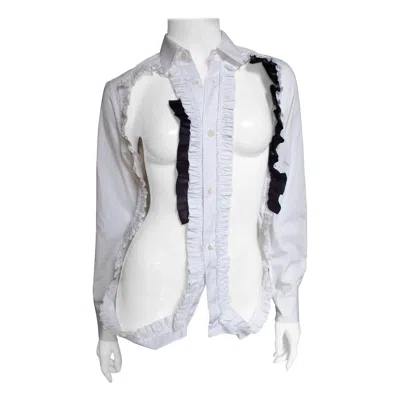 Pre-owned Comme Des Garçons Comme Des Garcons Cut Out Shirt Ad 2008 In Gray