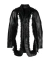 Comme Des Garçons Cut-out Single-breasted Blazer In Black