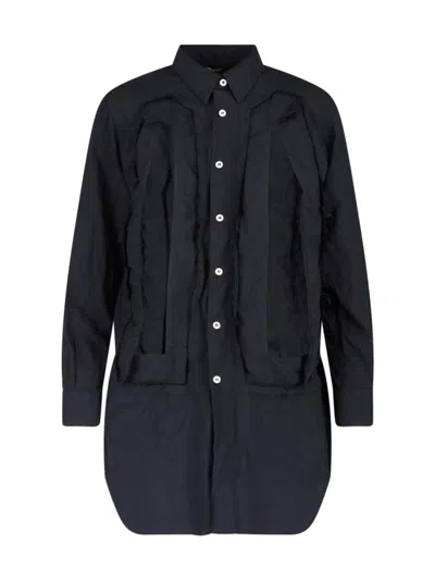 Comme Des Garçons Cut-out Shirt In Black