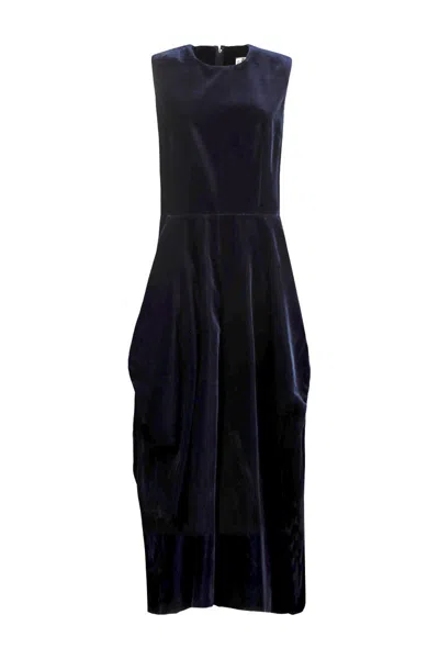 Comme Des Garçons Dark Blue Velvet Tracksuit Clothing