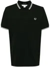 Comme Des Garçons Fred Perry Strong Will Polo Shirt In Green