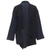 Comme Des Garçons Comme Des Garcons 's Deconstructed Drape Blazer In Blue