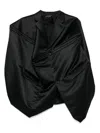Comme Des Garçons Deconstructed Gilet In Black
