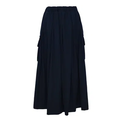 Comme Des Garçons Decorative Pocket Skirt In Blue