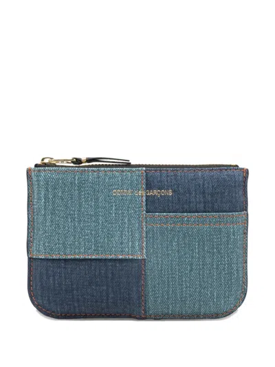 Comme Des Garçons Denim Pocket Coin Pouch In Pattern