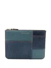 Comme Des Garçons Denim Pouch In Pattern