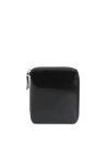 Comme Des Garçons Bi-fold Leather Wallet In Black