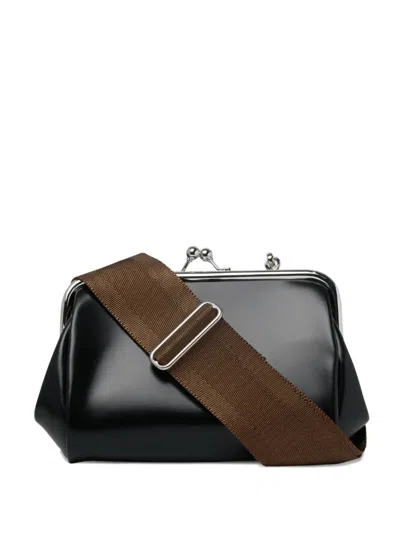Comme Des Garçons Detachable-strap Clasp Bag In Black