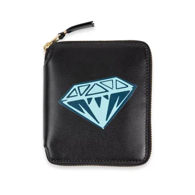 Comme Des Garçons Kids' Diamonds & Dollars Wallet In Black