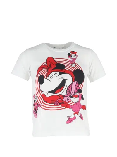 Pre-owned Comme Des Garçons Disney Edition Minnie Mouse T-shirt In White