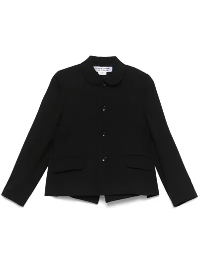 Comme Des Garçons Distressed Blazer In Black