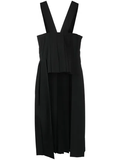 Comme Des Garçons Kleid In Distressed-wirkung In Black